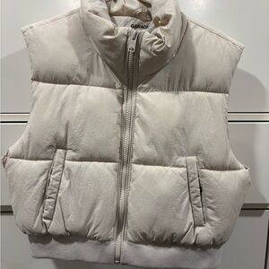 Garage Cream Mini Puff Vest